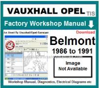 vauxhall belmont Workshop Manual Download
